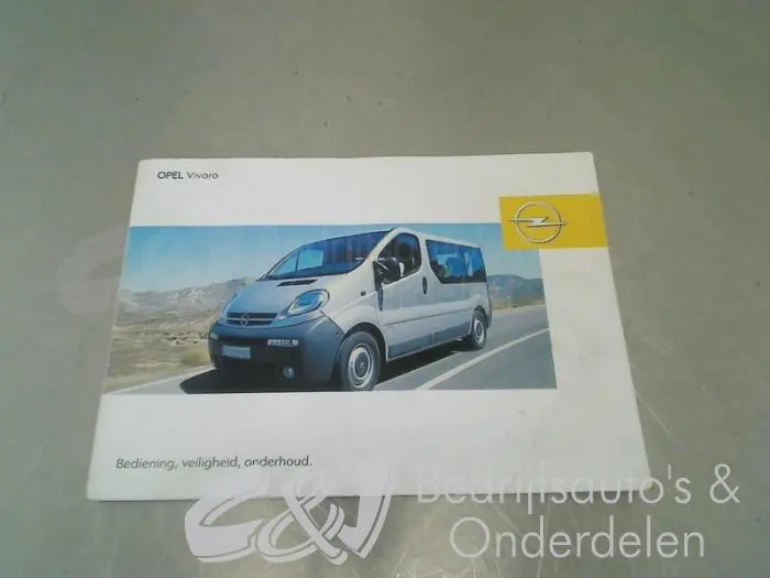 Instructie Boekje Opel Vivaro