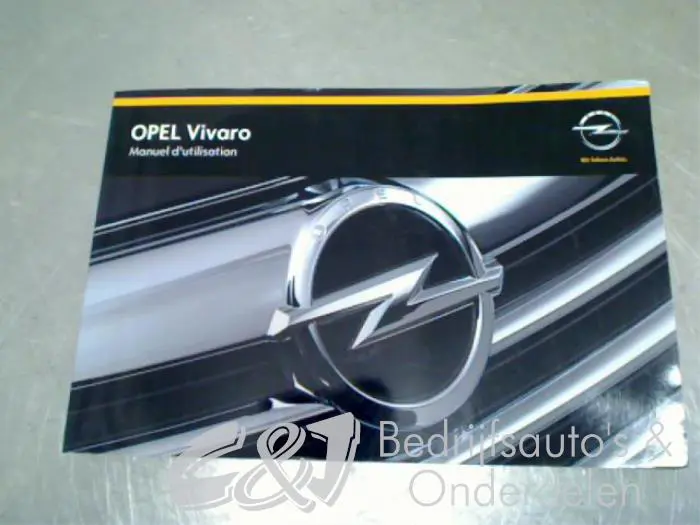 Instructie Boekje Opel Vivaro