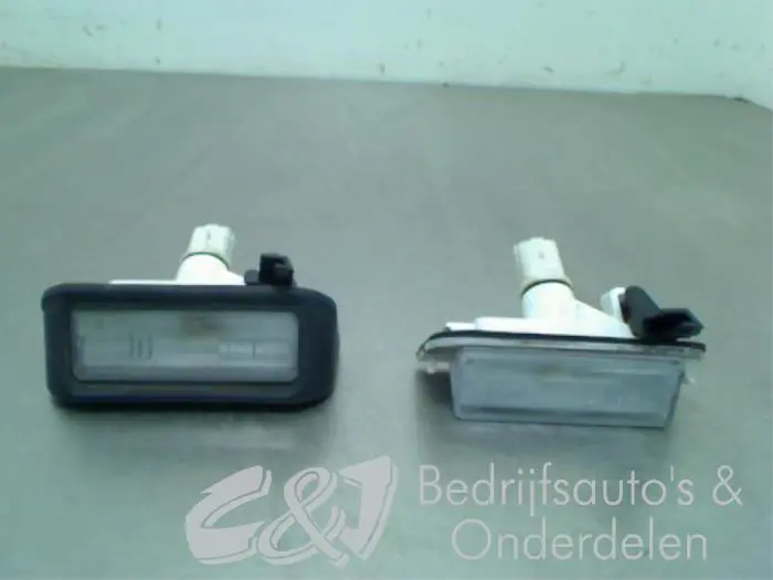 Registration plate light Opel Combo